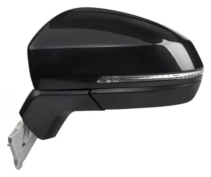 Außenspiegel Komplett Für VW Für Tiguan 2019 2020 2021 2022 Automatische Elektrische Leistung Beheizte Faltblinker Autoseiten Spiegelbaugruppe(13 Wire Left Black) von VALCRIBY