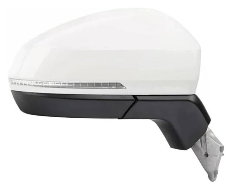 Außenspiegel Komplett Für VW Für Tiguan 2019 2020 2021 2022 Automatische Elektrische Leistung Beheizte Faltblinker Autoseiten Spiegelbaugruppe(13 Wire Right White) von VALCRIBY