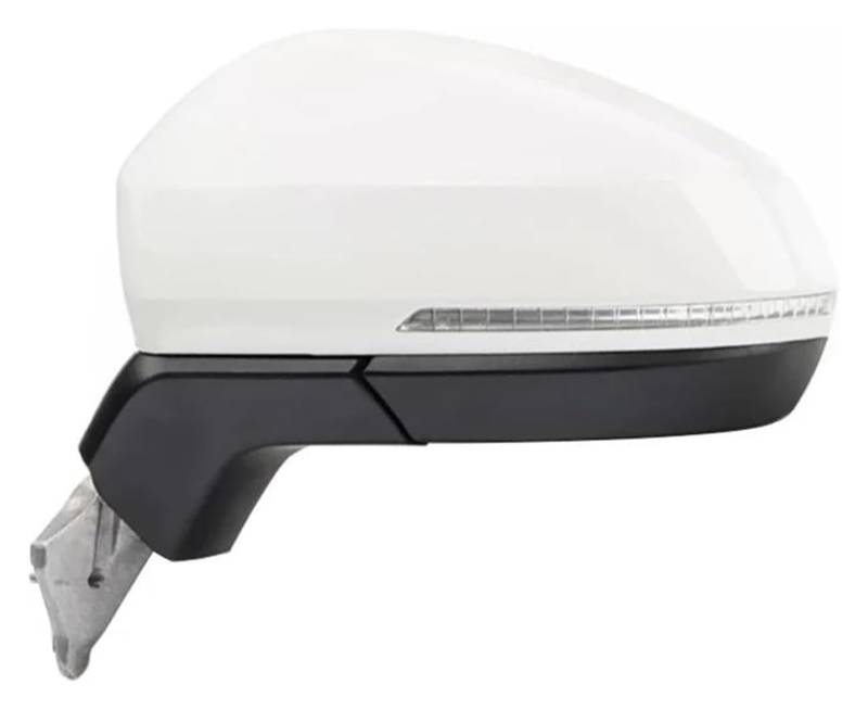 Außenspiegel Komplett Für VW Für Tiguan 2019 2020 2021 2022 Automatische Elektrische Leistung Beheizte Faltblinker Autoseiten Spiegelbaugruppe(9 Wire Left White) von VALCRIBY