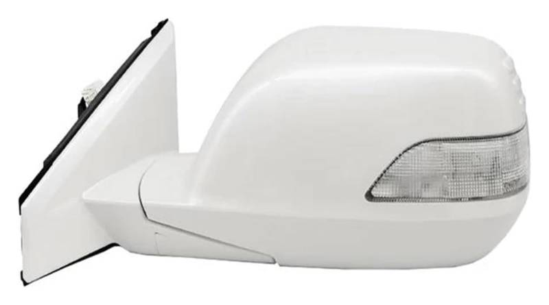Für CRV Für CR-V 2007 2008 2009 2010 2011 RE1 RE2 RE4 5/7/9PIN Autozubehör Außentür Rückspiegel Baugruppen Komplette Flügelspiegel Außenspiegel Komplett(9PIN Left White) von VALCRIBY