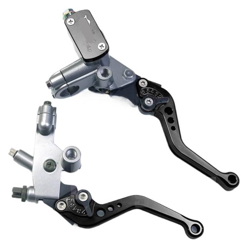 Motorrad Kupplung Bremshebel Für Grom Für Shadow Für DIO AF18 K1200r Msx125 22mm Moto Linie Kabel Kupplung Master Zylinder Bremshebel(Black) von VALCRIBY