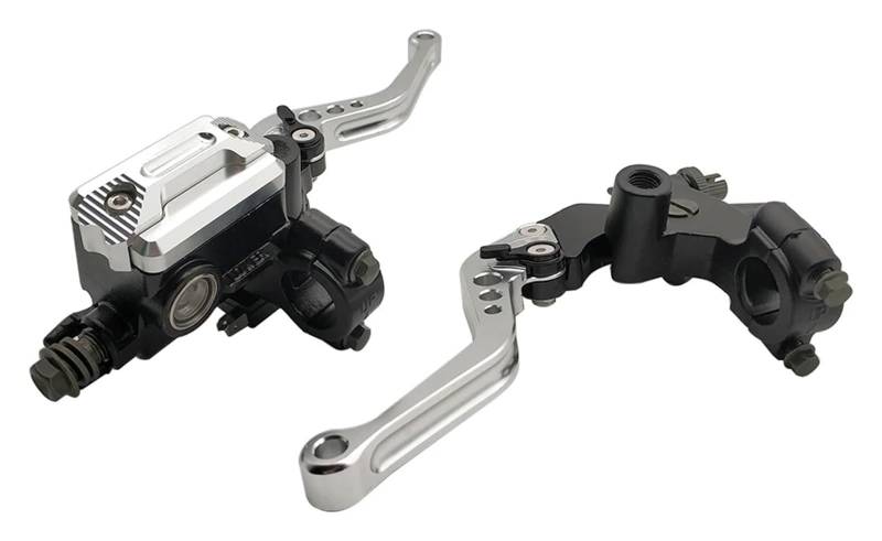 Motorrad Kupplung Bremshebel Für Ya&maha XMAX125 Motorrad Kupplungsbremse Hauptbremszylinder Reservoir Hebel Kit(Go-ld) von VALCRIBY