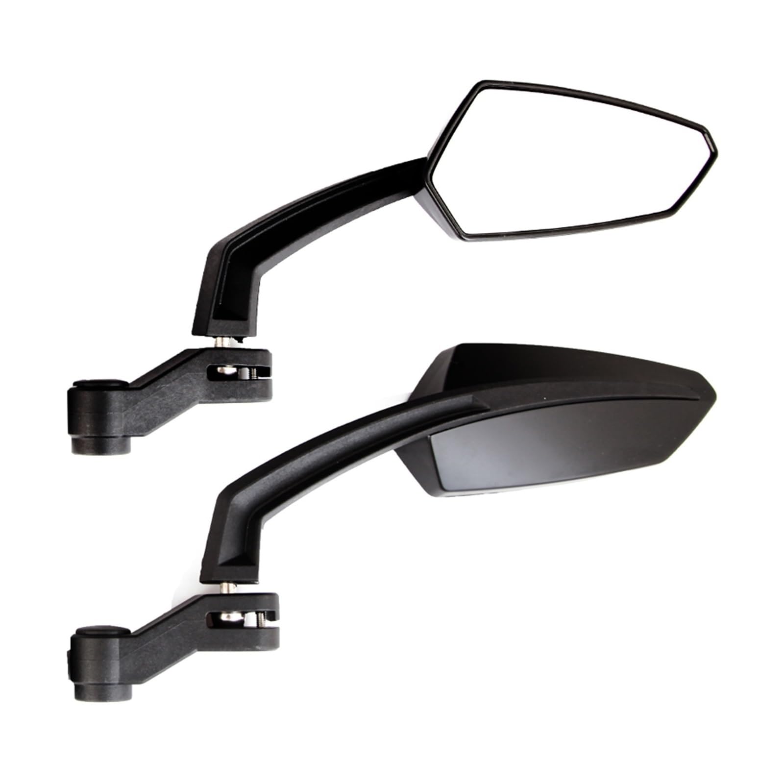 Motorrad Spiegel Mirrors 10mm 8mm Motorrad Rearview Außenspiegel Für CB1000R CBR1000F Für CRF450R Für Goldwing 1500 Für Roller Motocross Rückansicht Spiegel(Schwarz) von VALCRIBY