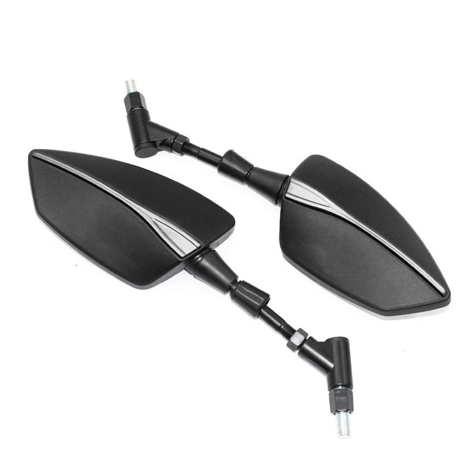 Motorrad Spiegel Mirrors Für XADV750 Für X-ADV750 Für XADV 750 Universal 8/10MM Schraube Motorrad Rearview Außenspiegel(Silber,B) von VALCRIBY