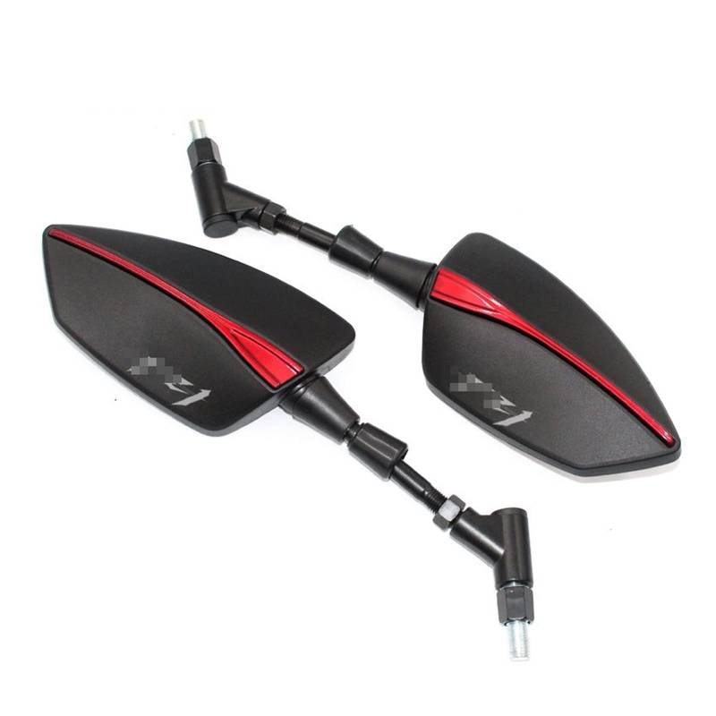 Motorrad Spiegel Mirrors Für Y&AMAHA FZ1 FZ6 FZ8 Für Fazer FZ 1 FZ 6 FZ 8 Alle Jährlichen Universal 8MM 10MM Rearview Außenspiegel Motorrad Spiegel(rot,FZ1) von VALCRIBY