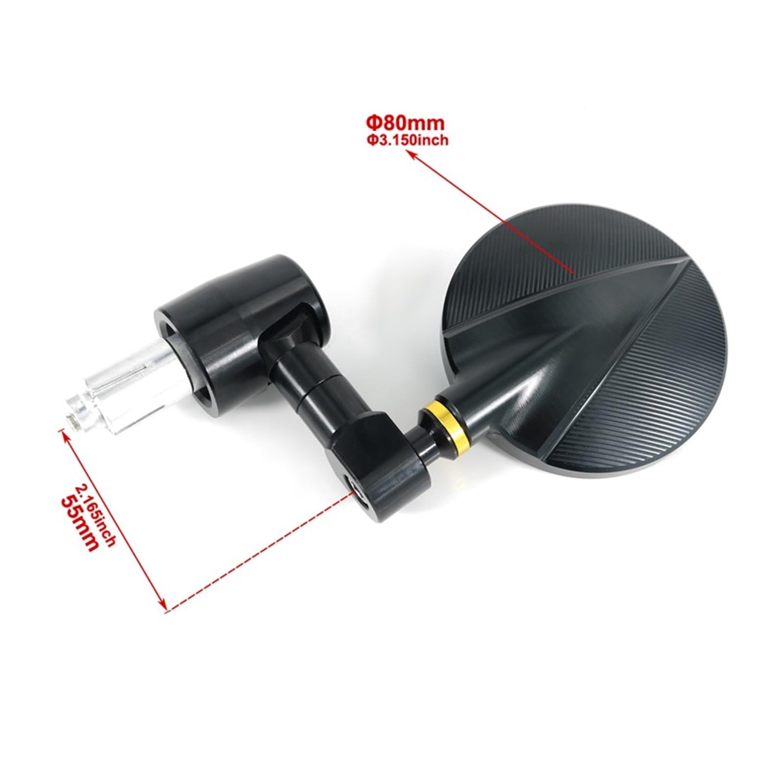 Motorrad Spiegel Mirrors Für Y&AMAHA XSR 900 2016-2021 Für Y&AMAHA XSR 700 2018 2019 2020 2021 2022 Motorrad Griff Bar Rearview Außenspiegel Bar End Spiegel(rot) von VALCRIBY
