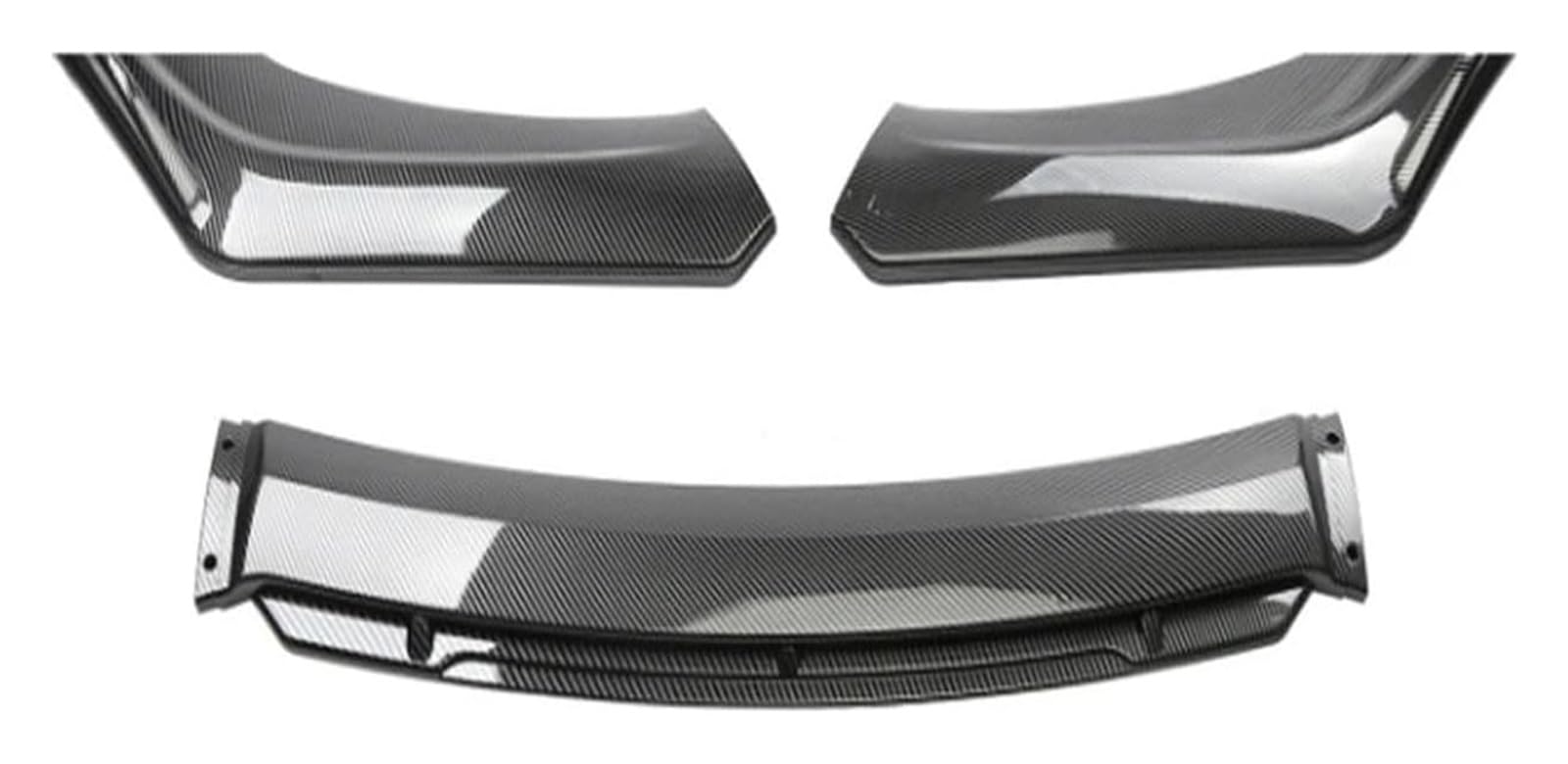Spoilerlippe Vorne Für Infiniti Für Q50 G37 2014-2017 Auto 4PCS Universal Lip Spoiler Splitter Body Kit Schutz 15cm Federbeinstangen Frontstoßstange(Carbon Fiber Style) von VALCRIBY