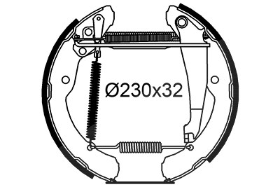 Valeo Bremsbackensatz [Hersteller-Nr. 554961] für VW von VALEO