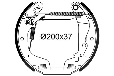 Valeo Bremsbackensatz [Hersteller-Nr. 554984] für Opel von VALEO