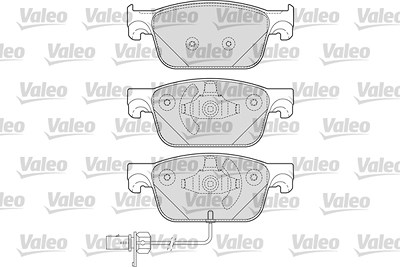 Valeo Bremsbelagsatz, Scheibenbremse [Hersteller-Nr. 601693] für Audi von VALEO