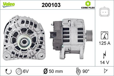 Valeo Generator [Hersteller-Nr. 200103] für Nissan, Opel, Renault von VALEO