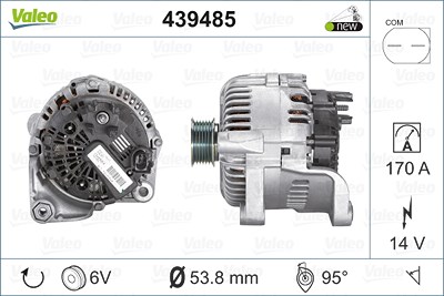 Valeo Generator [Hersteller-Nr. 439485] für BMW von VALEO