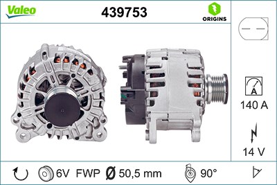 Valeo Generator [Hersteller-Nr. 439753] für VW von VALEO