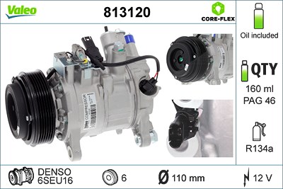 Valeo Kompressor, Klimaanlage [Hersteller-Nr. 813120] für BMW von VALEO