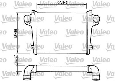 Valeo Ladeluftkühler [Hersteller-Nr. 816736] für Iveco von VALEO