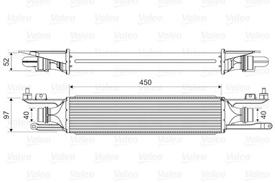 Valeo Ladeluftkühler [Hersteller-Nr. 818578] für Opel, Vauxhall von VALEO