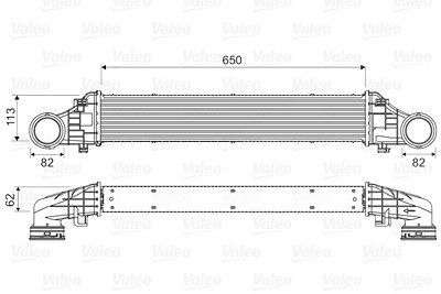 Valeo Ladeluftkühler [Hersteller-Nr. 818587] für Mercedes-Benz von VALEO