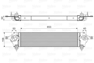Valeo Ladeluftkühler [Hersteller-Nr. 818589] für Nissan von VALEO