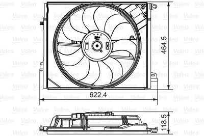 Valeo Lüfter, Motorkühlung [Hersteller-Nr. 696882] für Renault von VALEO