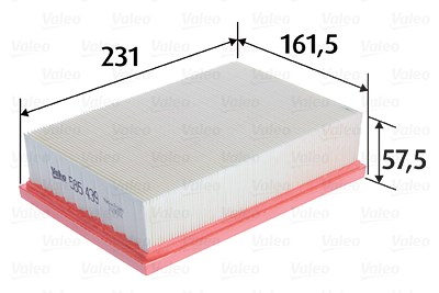Valeo Luftfilter [Hersteller-Nr. 585439] für Chevrolet, Opel von VALEO