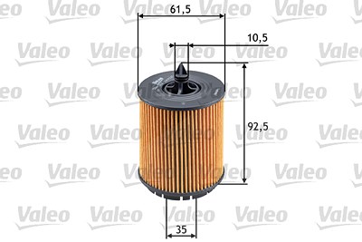 Valeo Ölfilter [Hersteller-Nr. 586563] für Alfa Romeo, Cadillac, Chevrolet, Fiat, Hyundai, Opel, Saab von VALEO