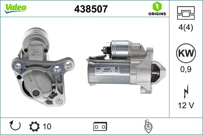 Valeo Starter [Hersteller-Nr. 438507] für Renault von VALEO