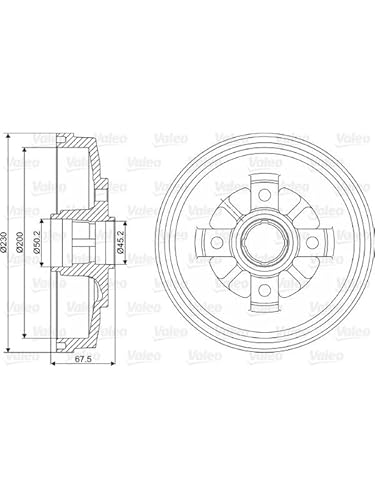 VALEO 237025 Bremstrommel von VALEO