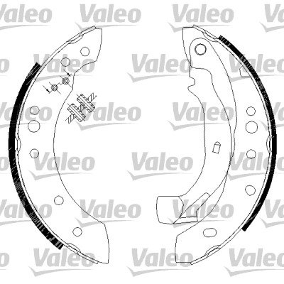 VALEO 562810 Bremsbackensatz VALEO 562810 Bremsbackensatz von VALEO
