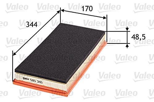 VALEO 585346 Luftfilter Motorfilter Ausgezeichnete Filtrationseigenschaften, Longlife Kapazität, exakt und einfach fit VALEO 585346 Luftfilter Motorfilter Ausgezeichnete Filtrationseigenschaften, Longlife Kapazität, exakt und einfach fit von VALEO