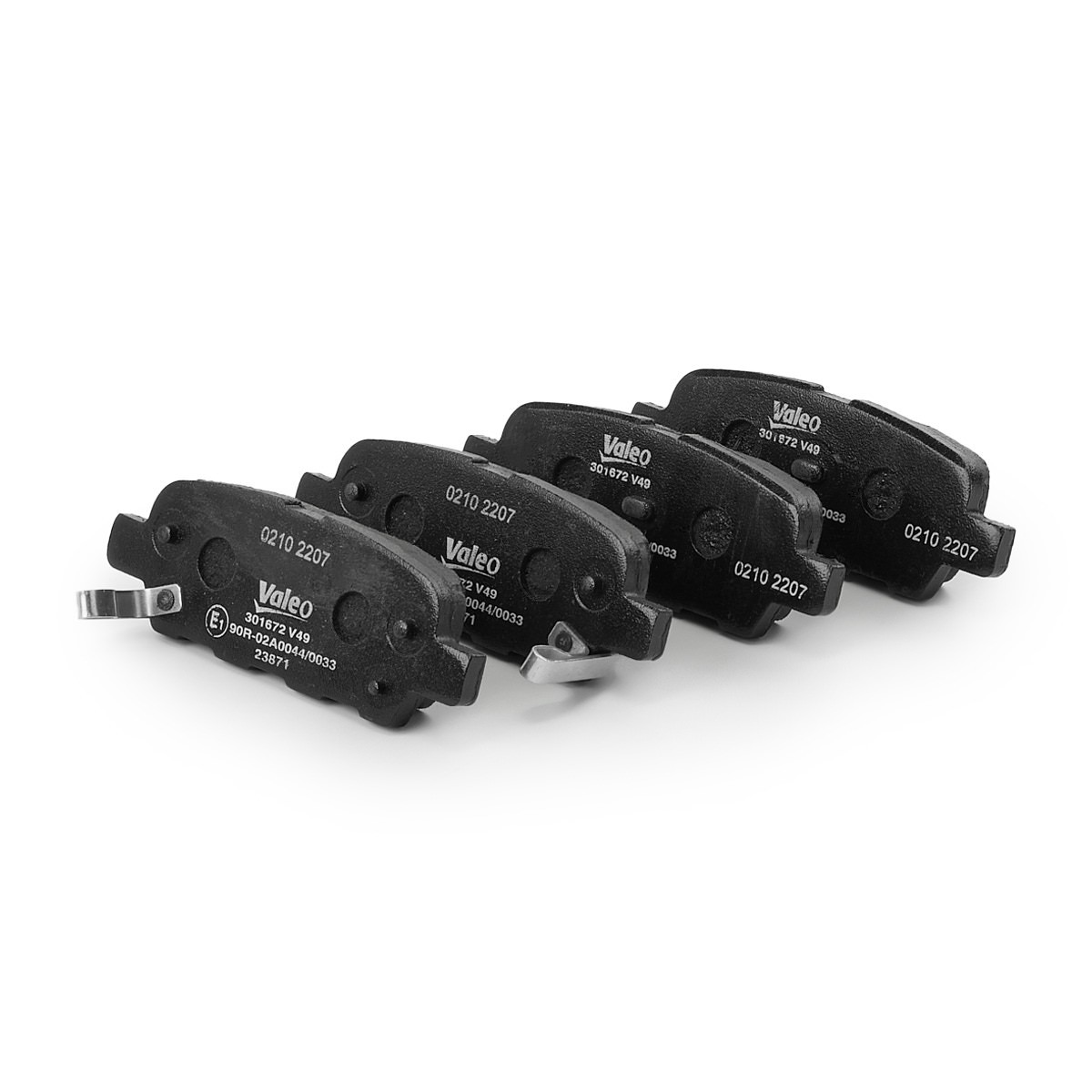 VALEO Bremsbelagsatz RENAULT,NISSAN,SUZUKI 301672 AY060NS041,44060AL586,D4060JA00J D4080JA01A,5580057L50,5580057L51,5580057L52,D4060JA00A,5580077K01 VALEO Bremsbelagsatz RENAULT,NISSAN,SUZUKI 301672 AY060NS041,44060AL586,D4060JA00J D4080JA01A,5580057L50,5580057L51,5580057L52,D4060JA00A,5580077K01 von VALEO