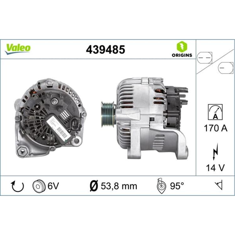 Valeo Generator BMW 5er 6er 7er Valeo Generator BMW 5er 6er 7er von VALEO