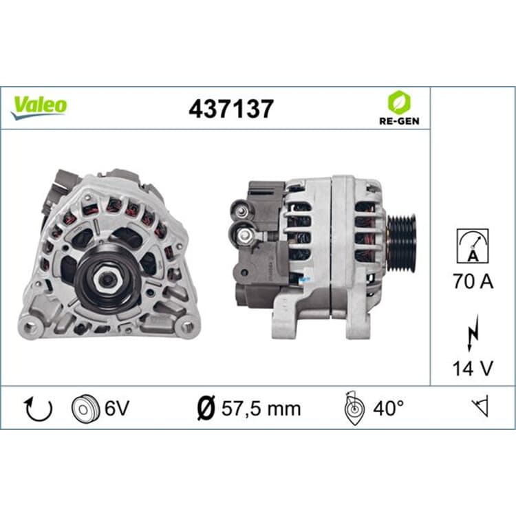 Valeo Generator Citroen Fiat Peugeot Valeo Generator Citroen Fiat Peugeot von VALEO
