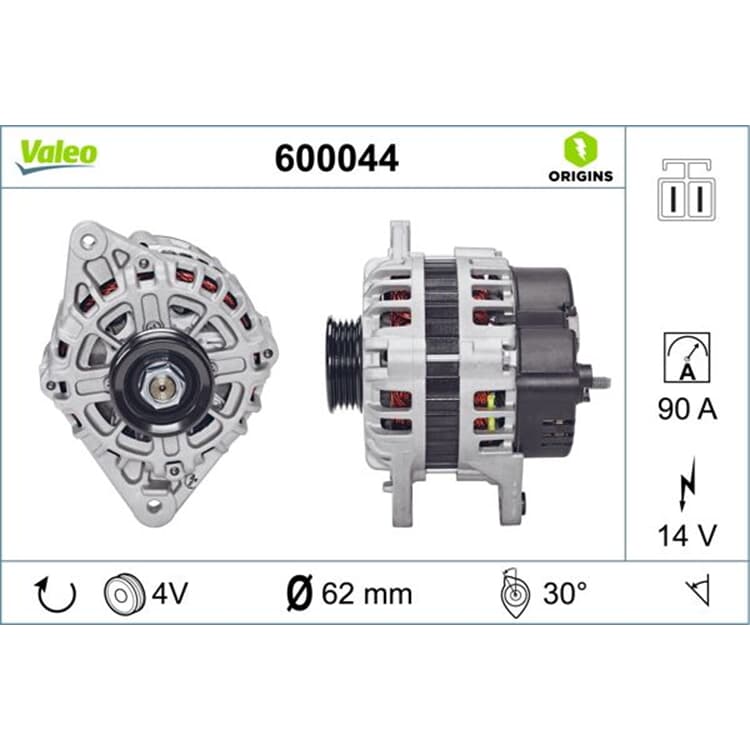 Valeo Generator Hyundai Coupe Matrix Valeo Generator Hyundai Coupe Matrix von VALEO