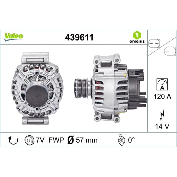 Valeo Generator Mercedes C-Klasse Clc-Klasse von VALEO