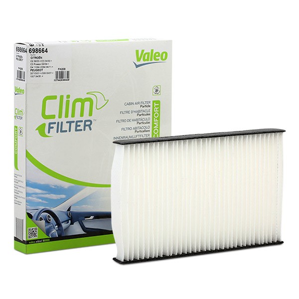 VALEO Innenraumfilter PEUGEOT,CITROËN,DS 698664 6447NT,6447NV,647941 647975,6479C2,647941,647975,6479C2,6447KK,6447KL,647932,647941,647975,6479C2 von VALEO