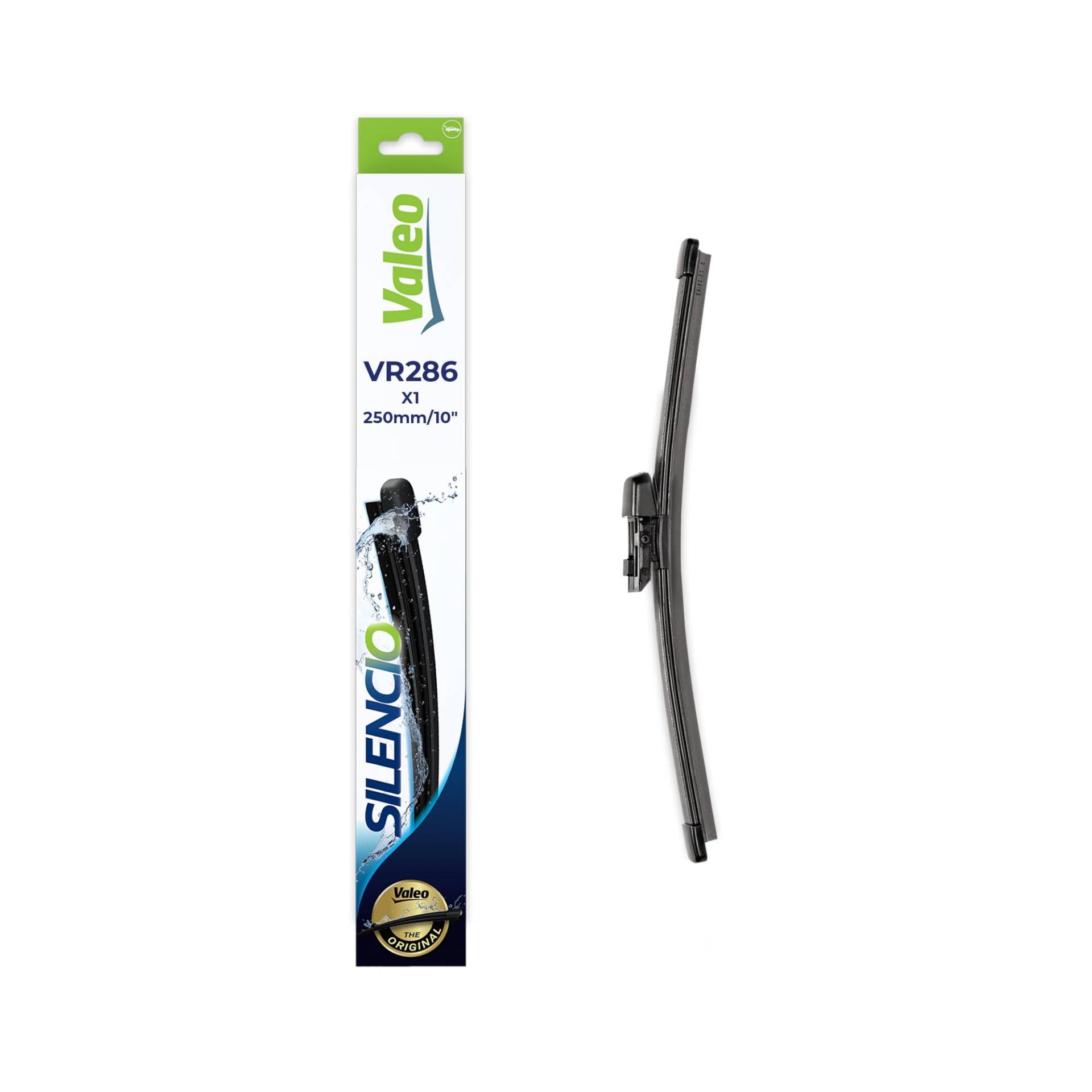 VALEO Silencio Wischer - VR286 - Hohe Leistung, hervorragende Rundumsicht, einfache Montage - Original Flachblatt 250mm - Hinten - Beinhaltet: 1 Wischblatt - 574586 VALEO Silencio Wischer - VR286 - Hohe Leistung, hervorragende Rundumsicht, einfache Montage - Original Flachblatt 250mm - Hinten - Beinhaltet: 1 Wischblatt - 574586 von VALEO