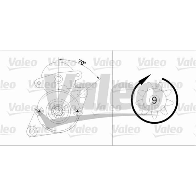 Valeo Anlasser Honda Accord Civic Concerto Crx Integra Jazz von VALEO