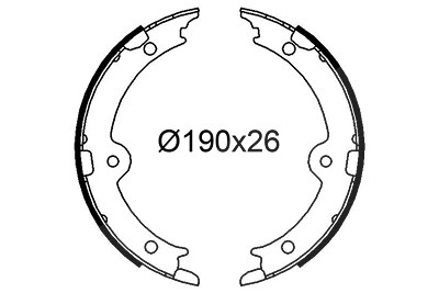 Valeo Bremsbackensatz [Hersteller-Nr. 564275] für Lexus, Toyota von VALEO