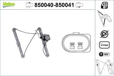 Valeo Fensterheber [Hersteller-Nr. 850040] für BMW von VALEO