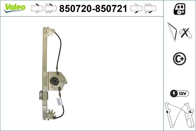 Valeo Fensterheber [Hersteller-Nr. 850720] für Citroën von VALEO