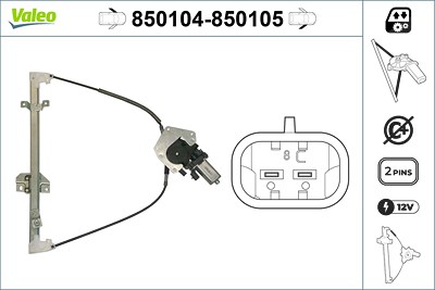 Valeo Fensterheber [Hersteller-Nr. 850104] für Ford, Mazda von VALEO