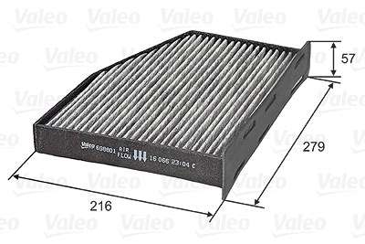 Valeo Filter, Innenraumluft [Hersteller-Nr. 698801] für Audi, Seat, Skoda, VW von VALEO
