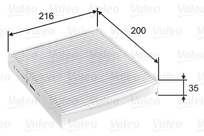Valeo Filter, Innenraumluft [Hersteller-Nr. 715746] für Dacia, Renault von VALEO