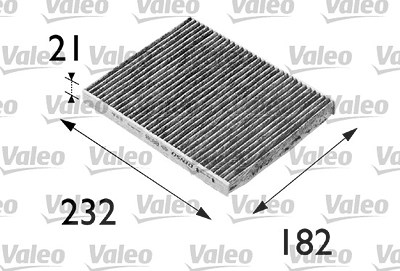 Valeo Filter, Innenraumluft [Hersteller-Nr. 698692] für Fiat, Lancia von VALEO