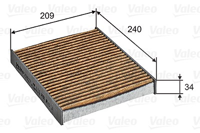 Valeo Filter, Innenraumluft [Hersteller-Nr. 701027] für Ford von VALEO
