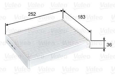 Valeo Filter, Innenraumluft [Hersteller-Nr. 715803] für Dacia, Nissan von VALEO