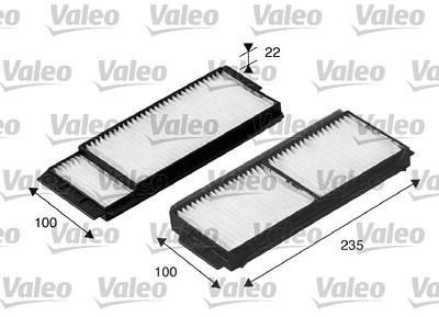 Valeo Filter, Innenraumluft [Hersteller-Nr. 698892] für Citroën, Mazda von VALEO
