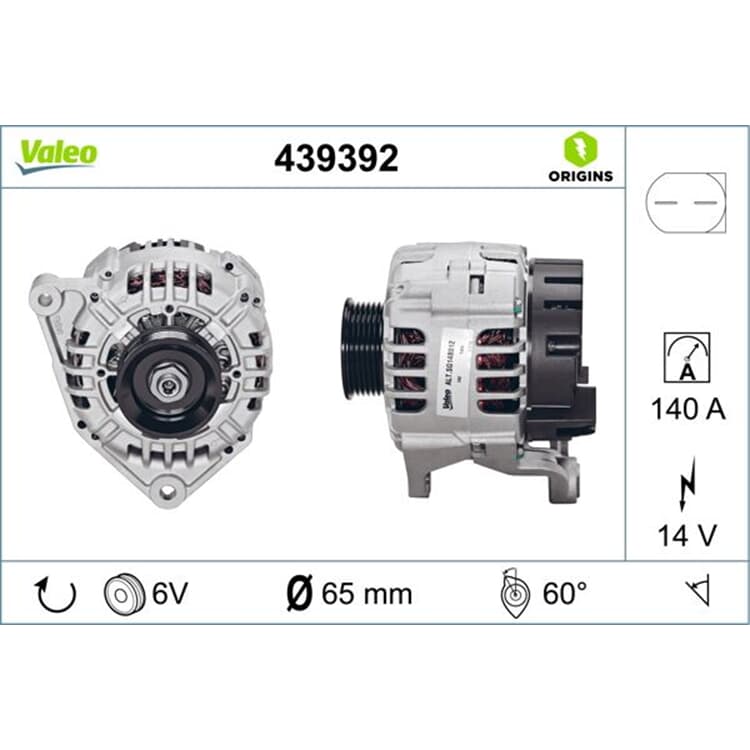 Valeo Generator Audi A4 A6 Allroad Skoda Superb Valeo Generator Audi A4 A6 Allroad Skoda Superb von VALEO
