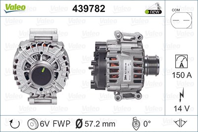 Valeo Generator [Hersteller-Nr. 439782] für Audi von VALEO