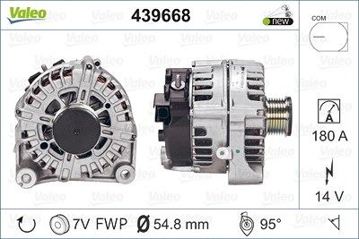 Valeo Generator [Hersteller-Nr. 439668] für BMW von VALEO